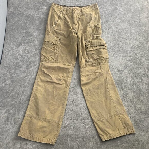 Aemkei Cargo Pants Mens Size 28x33” Camo Pattern Outdoor Gorpcore Ripstop Beige - Picture 3 of 16